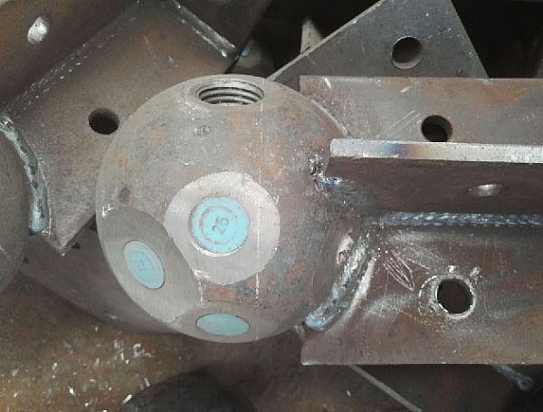 洮南螺栓球球塞，网架配件